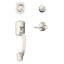 Greenwich Handleset with Single Cylinder Deadbolt and Sacramento Door Lever and Rosette-239563102