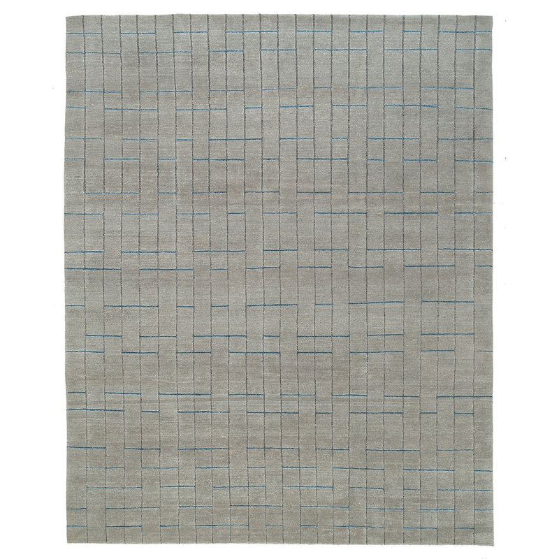 Blipmarks Wool Geometric Area Rug, Rectangle 3' x 5'