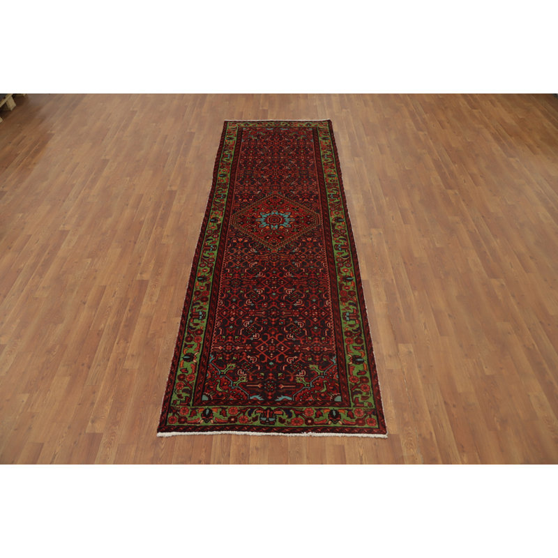 Tapis de couloir traditionnel en laine rétro 3 x 10
