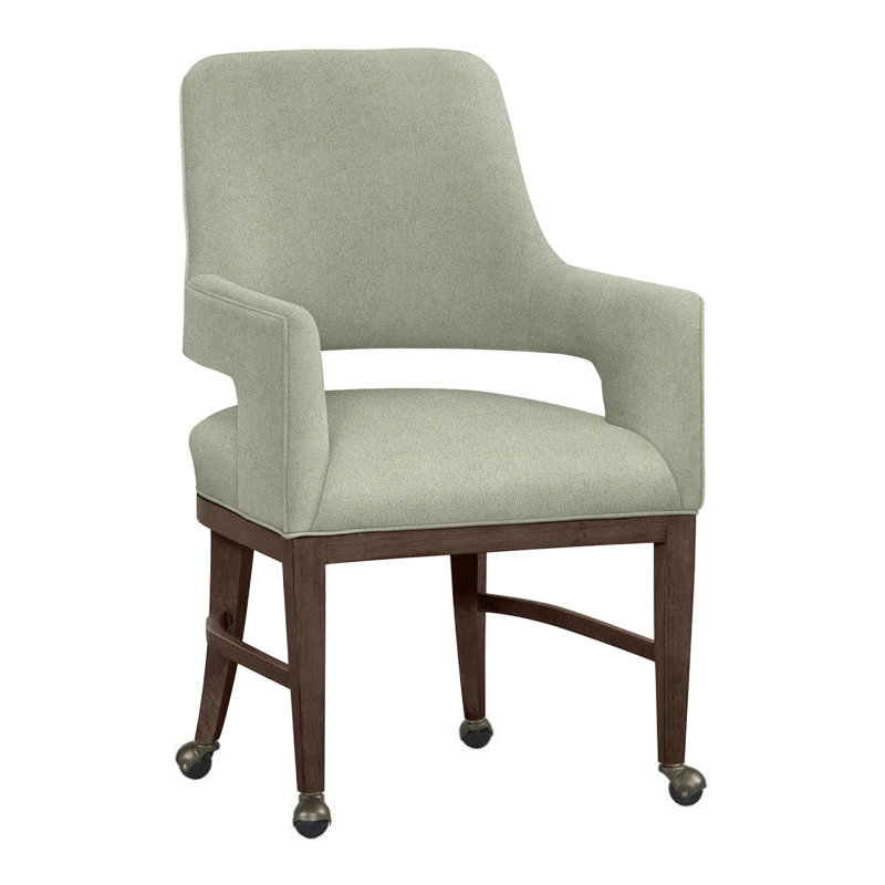 Chaise avec accoudoirs Josie, Noisette, Parchemin 8794