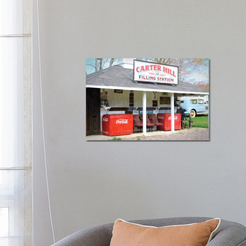 Filling Station by Graffi*Tee Studios - Wrapped Canvas Print, 66.04 cm H x 45.72 cm W x 1.91 cm D