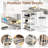 Dining Table Set For 2, 3 Pieces Bar Table Counter Height And Chairs Set, Kitchen Table  With 3 Storage Shelves, 2 Upholstered Chairs With Backrests & Footrests For Apartment, Breakfast, Bar, Kitchen Island-1754083762