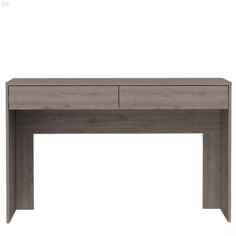 Bureau d'écriture à 2 tiroirs Meridian - gris clair