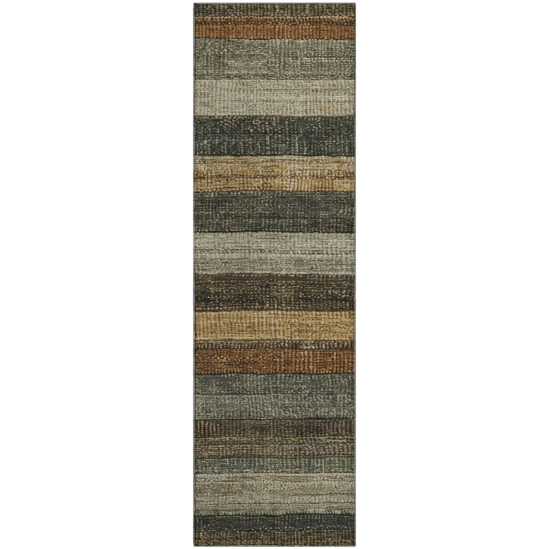 Premium Machine Washable Medena AMF1865 Stripes Rug, Runner 2'3" x 7'6"