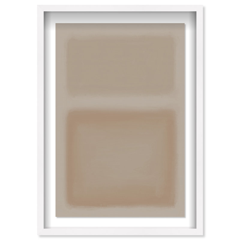 Perfect Peach Print by Oliver Gal, White Shadowbox, 11.5"H x 16.5"W