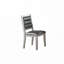 Ensemble de chaises de salle à manger rembourrées en similicuir avec dossier, 4 pieds en bois