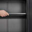 Armoire de rangement en métal durable à 2 portes avec tablettes réglables, idéale pour la cuisine, le salon et l'organisation de bureau