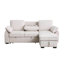 Canapé-lit modulaire réversible en tissu chenille beige 91 po Mackenzie-1109461110
