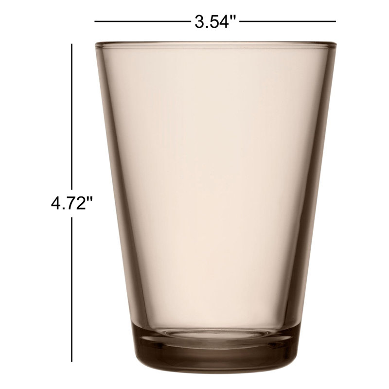 Littala Kartio Drinking Glass, Linen, 13.53 oz.