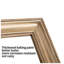 Miroir de plancher 70,86 "x 31,5" doré avec cadre en polystyrène