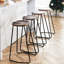 Ensemble de siège de selle en bois massif avec repose-pieds Alazia-412286968-412286918-412286969