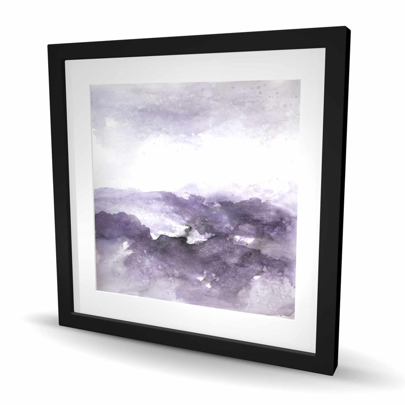 «Purple Cloud - Shapes Living», reproduction encadrée