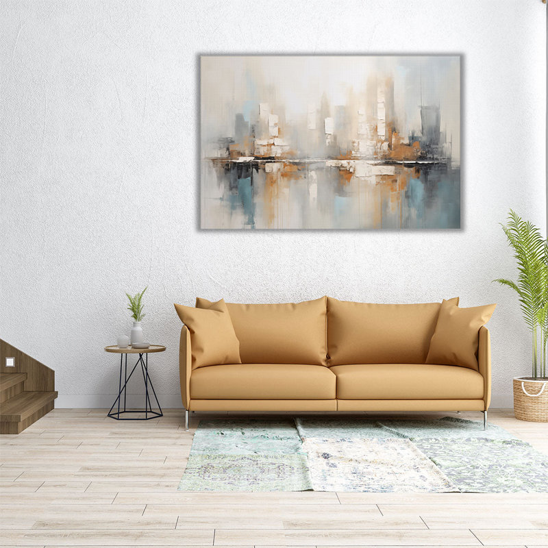 «Cityscape Reverie - Reproduction d'art sur toile», H 32 po x l 48 po