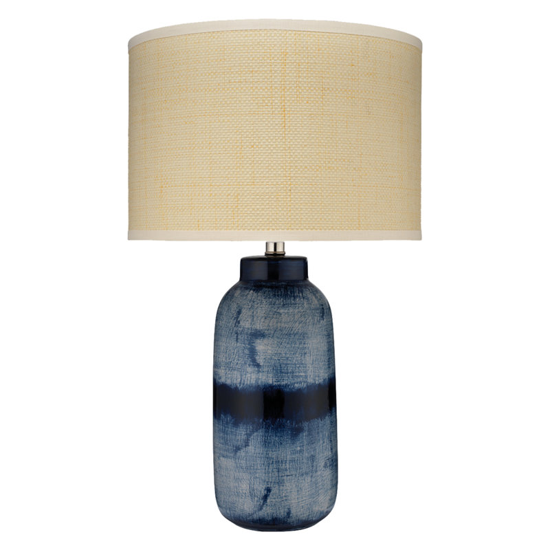 Table Lamp, Beige, 25" H x 15" W x 15" D