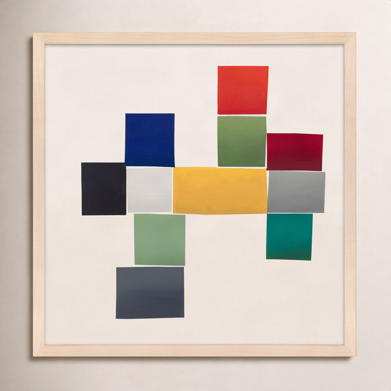 Jewels 1 Painting by Lee Lessem, 36" H x 36" W x 1.25" D, Maple Framed