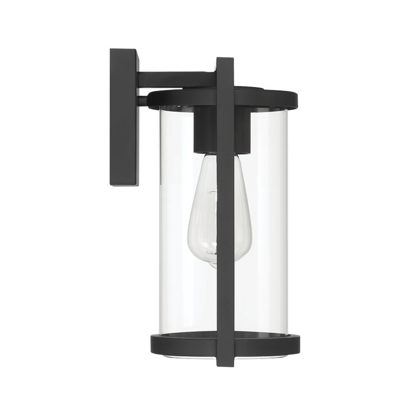 Hunter Astwood Outdoor WeatherMax 1 Light Small 12 Inch Wall Light, 11.75” H x 6.5” W x 7” D