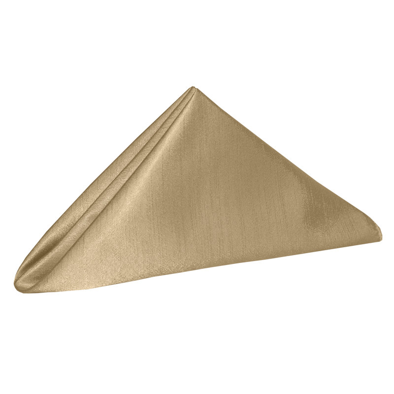 Yulia Silk Square Napkin, Camel, 20" x 20"
