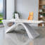 Bureau moderne moderne minimaliste blanc laqué ultra-brillant avec design créatif-1879592746