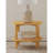 Brown Round Solid Wood Side End Table