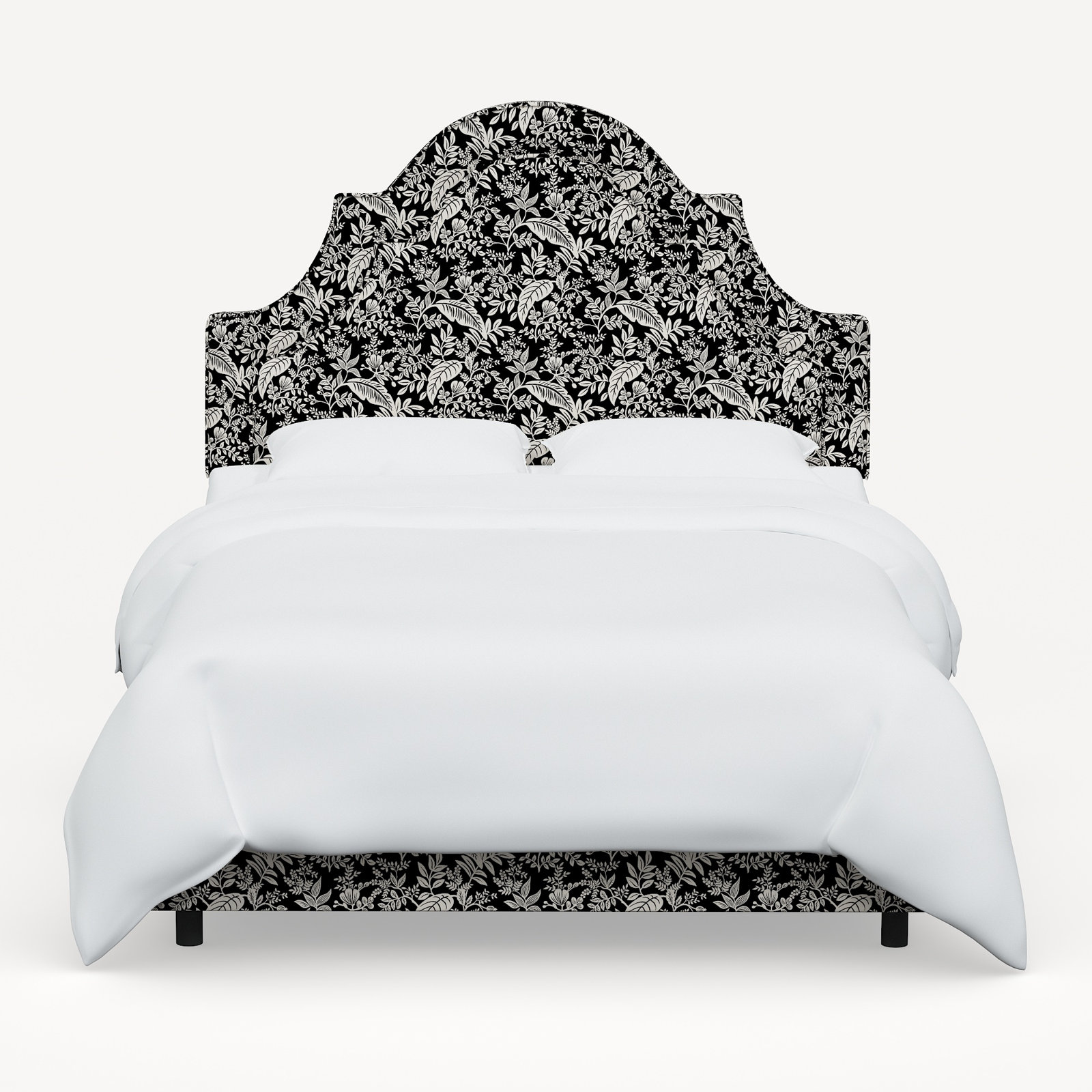 Rifle Paper Co. x Cloth & Company Marion Bed, Full/Double, Rpc Canopy Black & Cream Linen