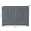 Meuble-lavabo gris rustique sans comptoir ni lavabo 48 po Rustic
