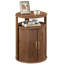 Table d'appoint ronde Adalynn avec rangement