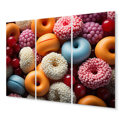 " Colorful Pop Candy II " 3 - Pieces