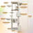 Cat Tree Tower With Large Condo Sisal Scratching Post Big Hammock And Top Platform