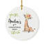 Ornement boule girafe ronde