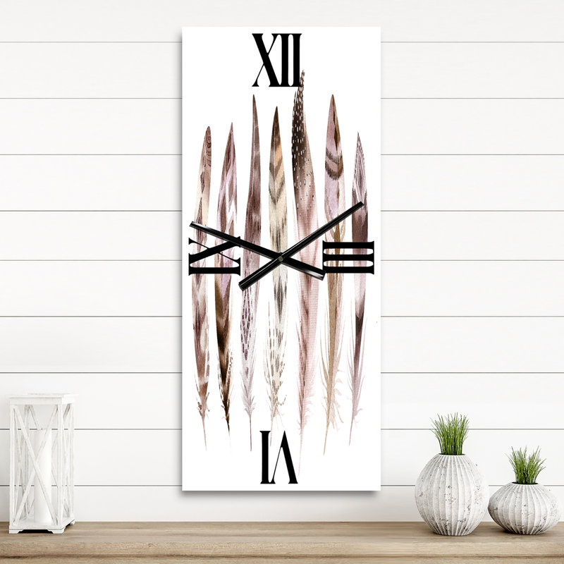 Horloge murale plume, Grand