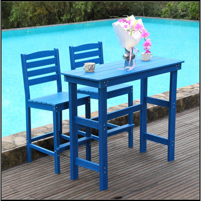 Tabourets Adirondack en PEHD toutes saisons pour bistro, jardin et cour arrière (seulement tabourets de bar)