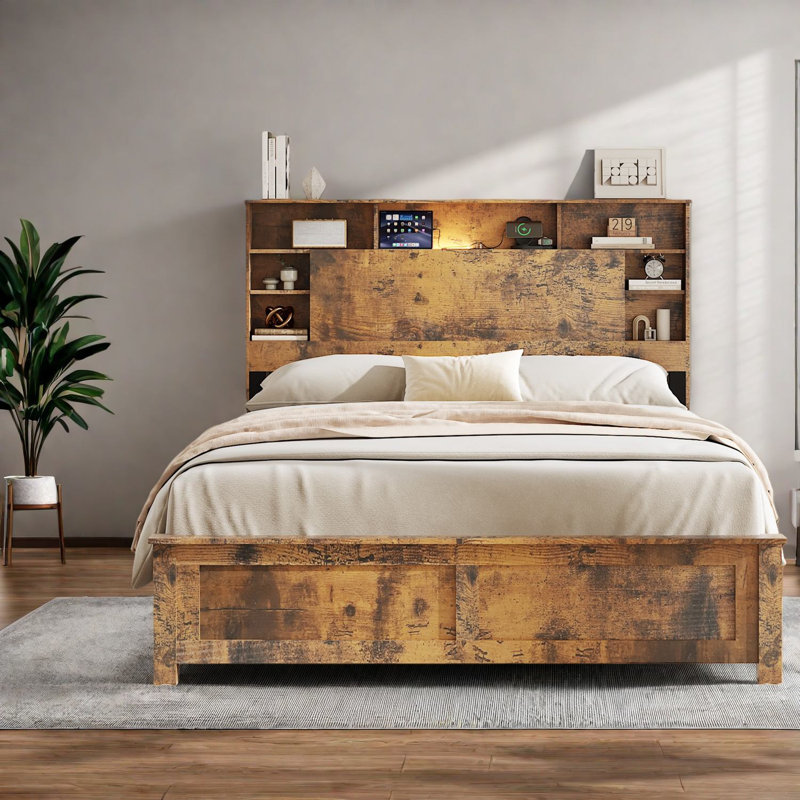 Lits en bois modernes peu encombrants avec rangement pour les salles familiales