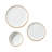 18 PCS Dinnerware Set Ceramic Plates and Bowls Sets Service for 6 White