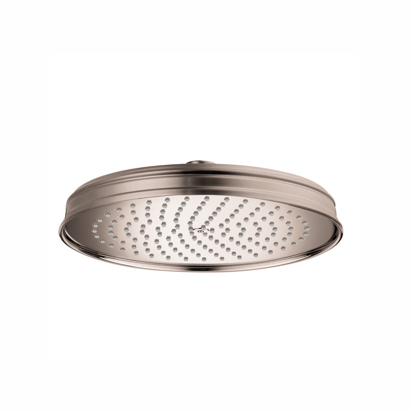 AXOR Montreux Showerhead 240 1-Jet, 2.5 Gpm, Brushed Nickel