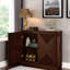 Buffet Mid-Century moderne en noyer foncé