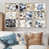 Toile naturelle avec cadre flottant