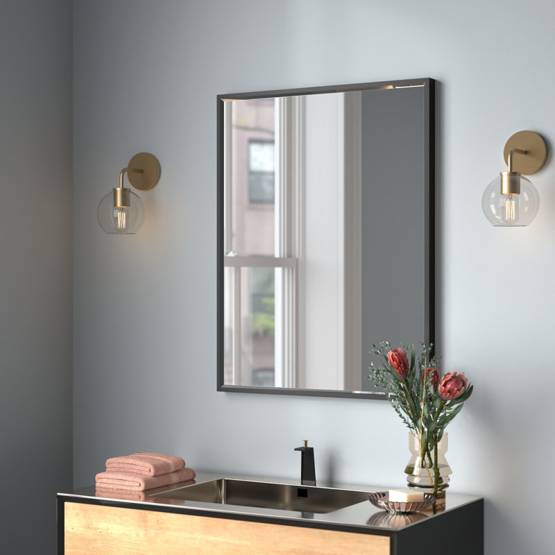 Buschwick Flat Wall Mirror, 31" x 24"