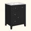 Meuble-lavabo moderne avec lavabo en céramique, meuble-lavabo de salle de bain à 2 tiroirs, petite armoire de salle de bain avec porte à fermeture douce-1154719241