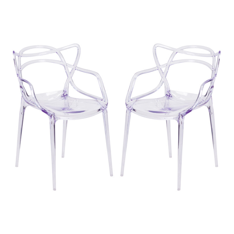 Modholic Nest Dining Chair, Clear (Set Of 4)