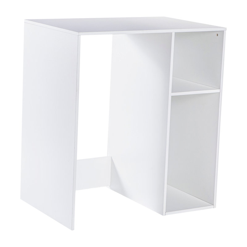 Space-Saving Mini Fridge Organizer Shelf with Cubby Storage, White