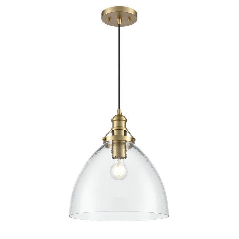 Luminaire suspendu 1 lumière Aloni, Laiton rétro
