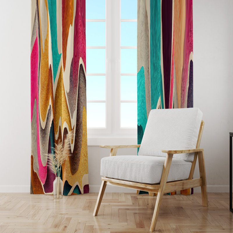 Semi Sheer Curtain Pair, 20" W x 52" L