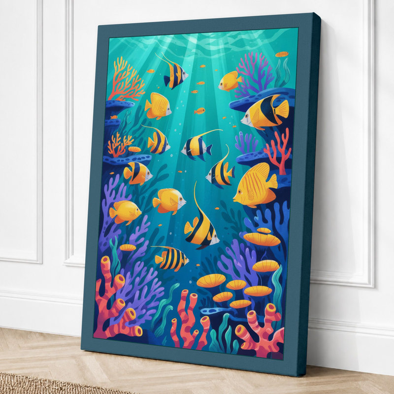 Print, 30x20 - 76.2 x 50.8 cm, Teal Border
