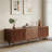 Modern Tv Stand For 75-Inch Tv, 66.9" Media Console With 2 Cabinets & 2 Drawers, Mid-Century Tv Stand For Living Room, Bedroom – Walnut Color-108467513-108467510