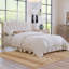 Upholstered Platform Bed With Saddle Curved Headboard And Diamond Tufted Details-1579272759