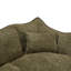 Olive chenille, offrant une chaise élégante et confortable, avec poignée pratique pour un déplacement facile