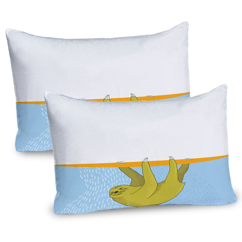 Ensemble de 2 taies décoratives à motif de paresseux sous-marin 30 po x 20 po Ambeonne Ambesonne, H 20 po x l 30 po