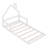 Wood Floor Bed With House-Shaped Headboard-453419971-453419970