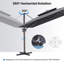 10' Square Double Top Patio Cantilever Umbrella, Weighted Base Not Included-75220696