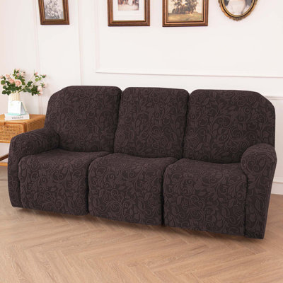 Housse tricotée pour fauteuil inclinable en jacquard